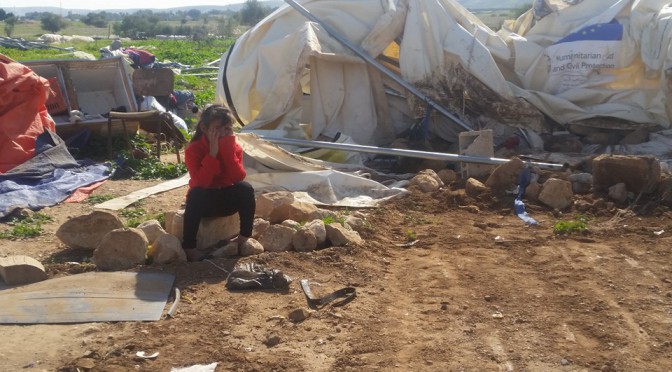 11  FEVRIER DEMOLITIONS DANS LA VALLEE DU JOURDAIN